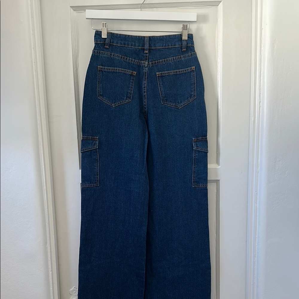 Sezane High Waist Cargo Jeans - Picture 10 of 12